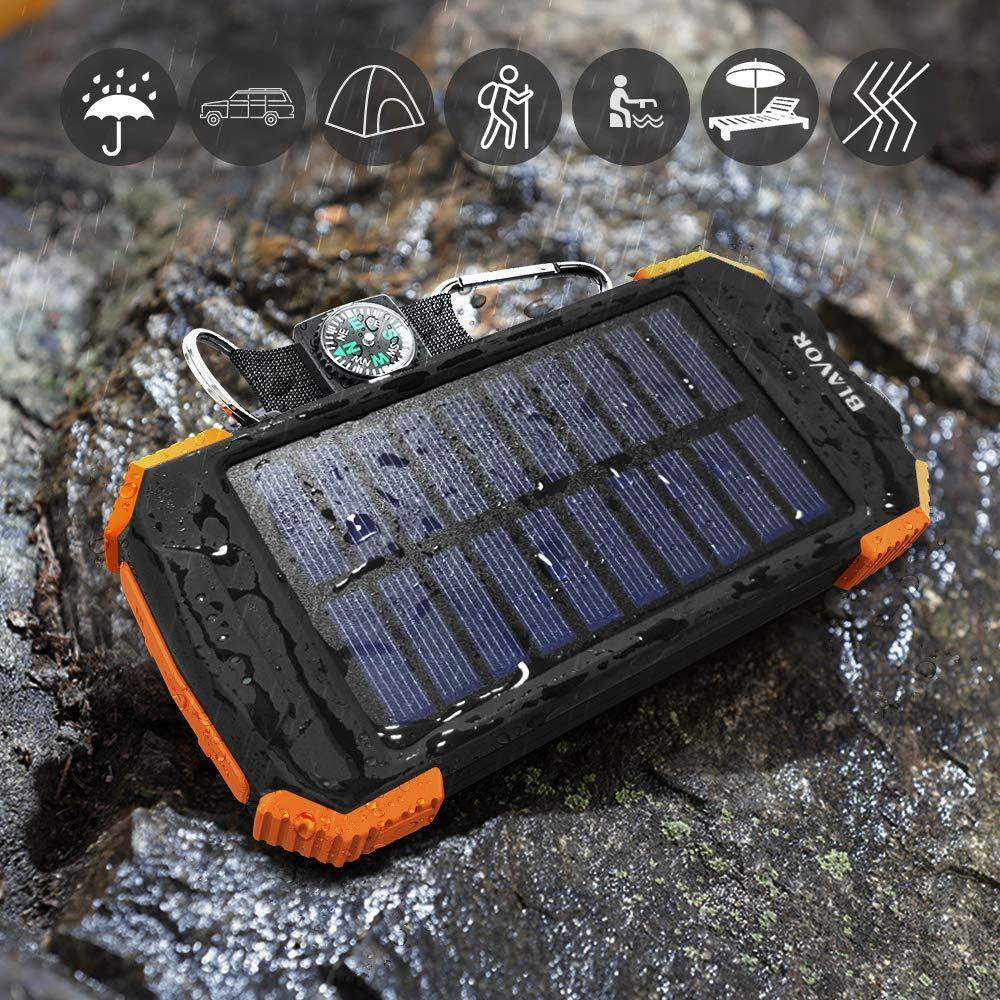 Solar Power Bank Qi Portable Charger by BLAVOR Solar Charger&Power Bank-1 NEW