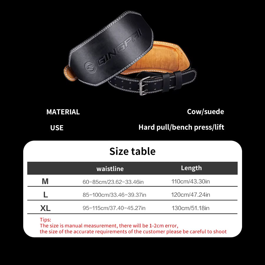 Weight Lifting Belts 15Cm Width for Men Women, Gym Fitness Squats Belt Back Support for Powerlifting, Cross Training, Workout