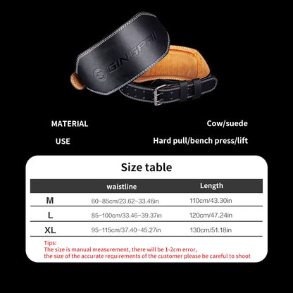Weight Lifting Belts 15Cm Width for Men Women, Gym Fitness Squats Belt Back Support for Powerlifting, Cross Training, Workout
