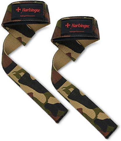 Padded Cotton Lifting Straps with Neotek Cushioned Wrist (Pair)