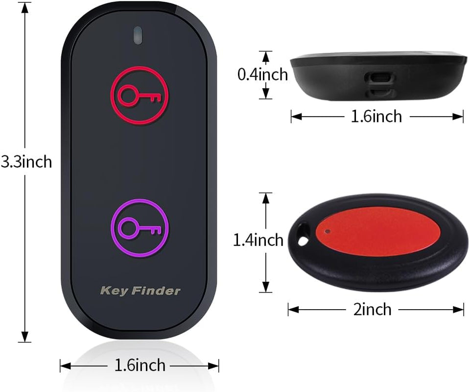 Key Finder, Item Finders & Trackers 131Ft Range Remote Finders with Sound, Wireless Wallet Finders Locator Tag for Finding Key Remote Wallet Pet Phone Glasses