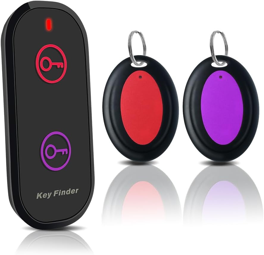 Key Finder, Item Finders & Trackers 131Ft Range Remote Finders with Sound, Wireless Wallet Finders Locator Tag for Finding Key Remote Wallet Pet Phone Glasses