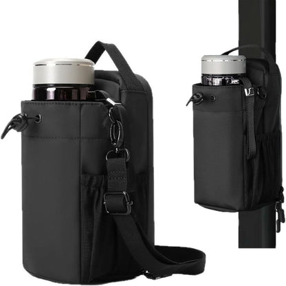 Magnetic Gym Bag, Gym Magnetic Water Bottle Holder Bag with Phone Pockets & Accessories Organizer, Sling Bag with Adjustable Strap for Men/Women Gym Accessories Organizer