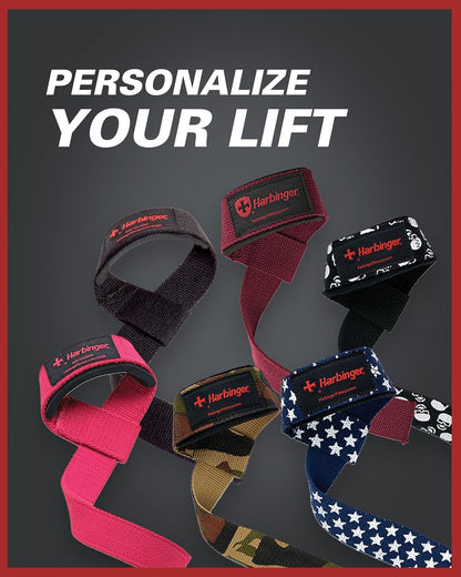 Padded Cotton Lifting Straps with Neotek Cushioned Wrist (Pair)