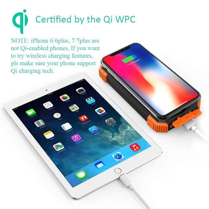Solar Power Bank Qi Portable Charger by BLAVOR Solar Charger&Power Bank-1 NEW