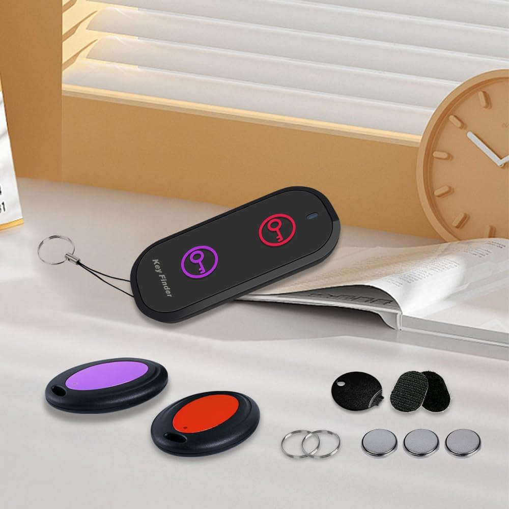 Key Finder, Item Finders & Trackers 131Ft Range Remote Finders with Sound, Wireless Wallet Finders Locator Tag for Finding Key Remote Wallet Pet Phone Glasses